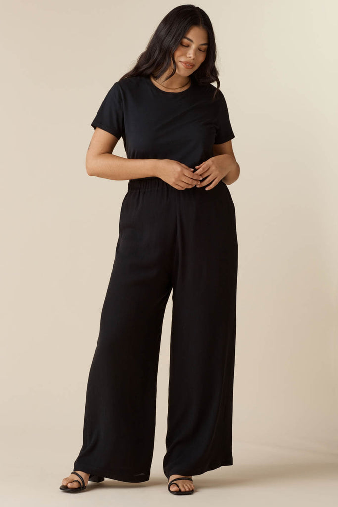 VETTA apparel The Reversible Wide Leg Pant capsule wardrobe